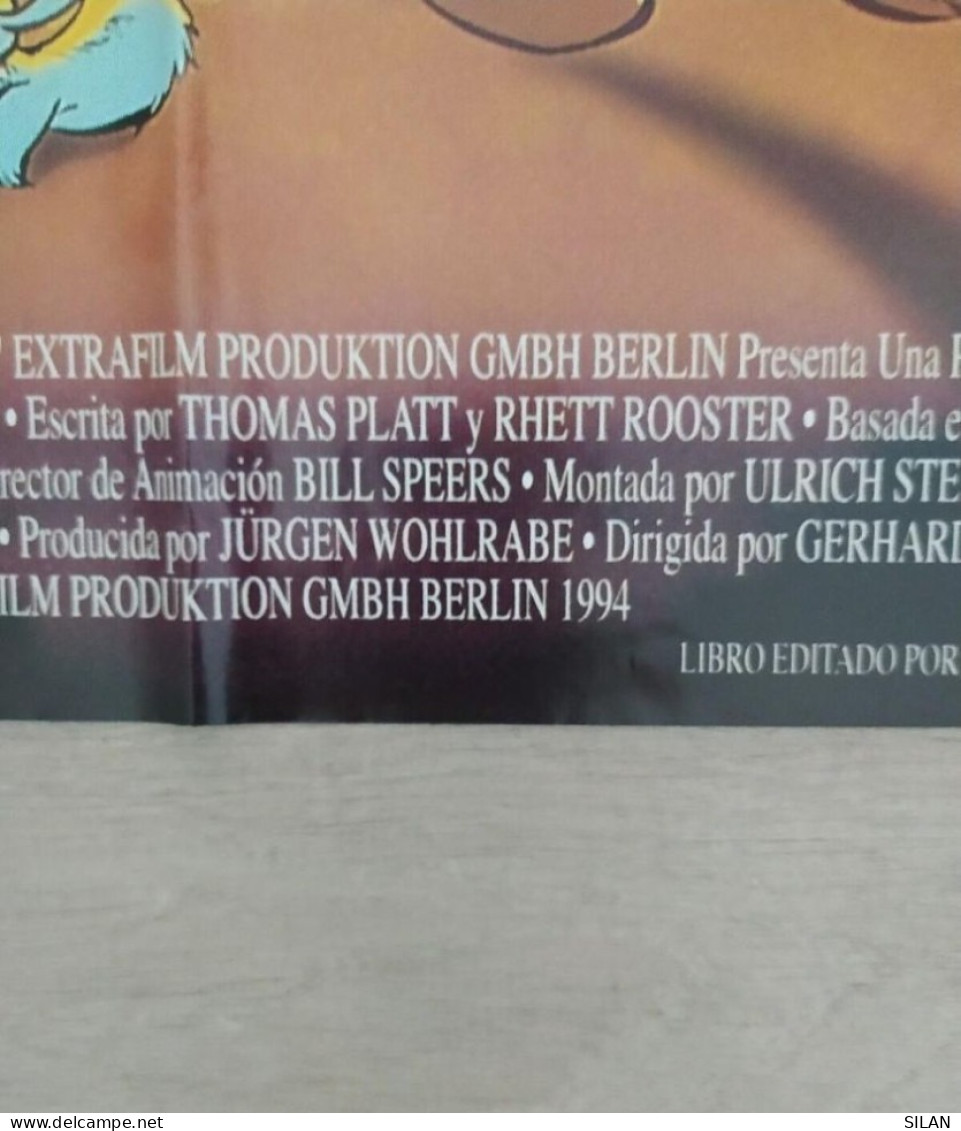 Cartel Original De Cine Del Estreno Astérix En América 1994 Affiche Originale Du Film Astérix En Amérique 1994 - Otros
