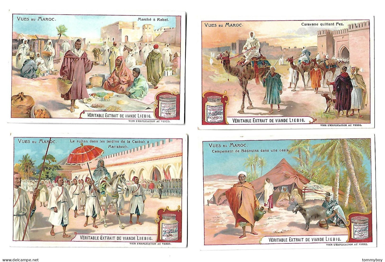 S 854, Liebig 6 Cards, Vues Au Maroc (ref B22) - Liebig