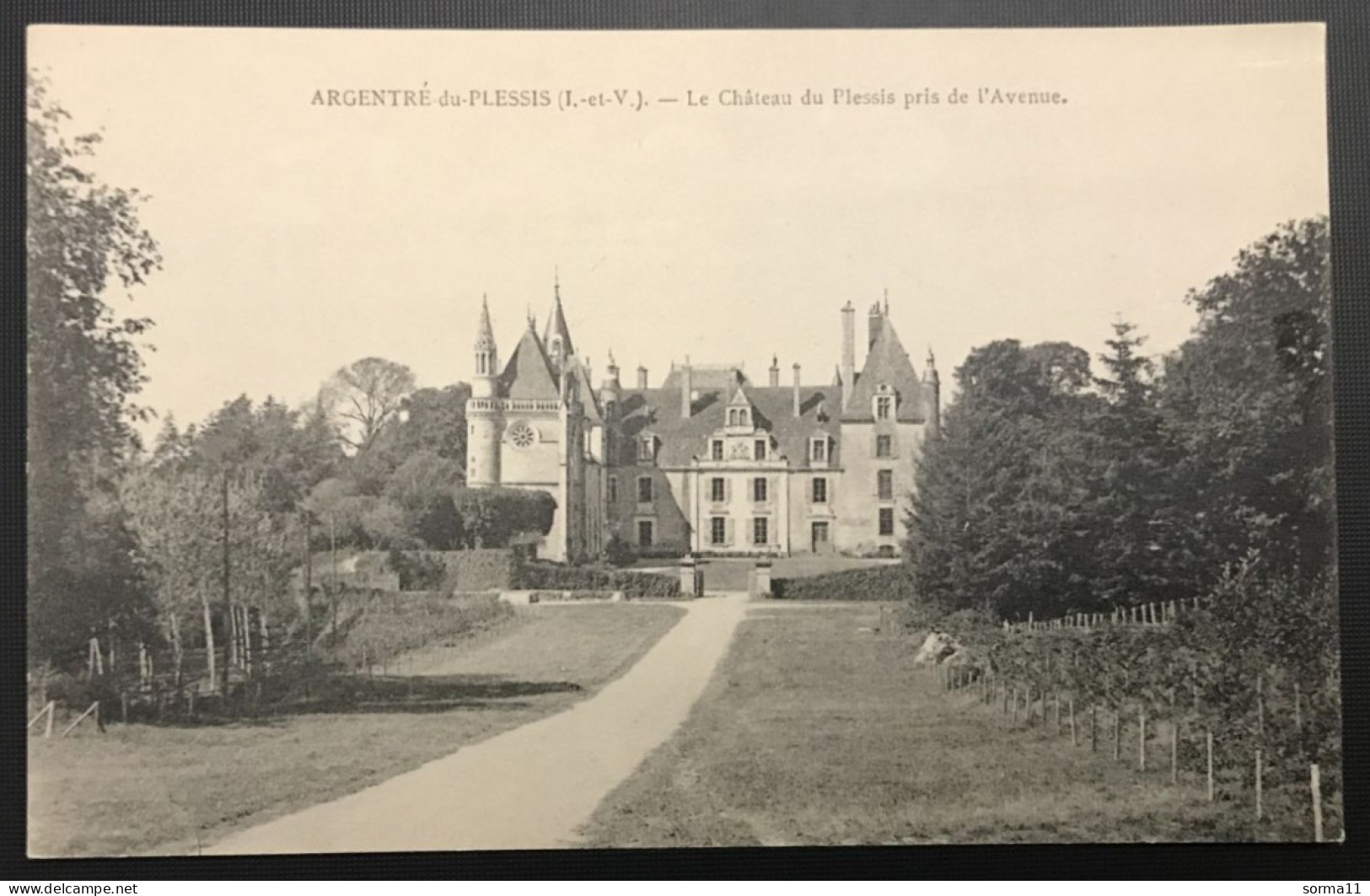 CPA ARGENTRE DU PLESSIS 35 Le Château Du Plessis Pris De L'Avenue - Sonstige & Ohne Zuordnung