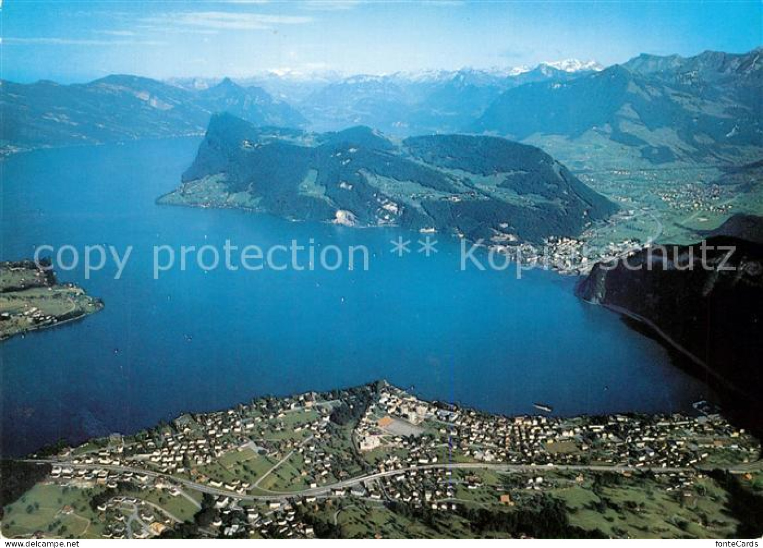 13313824 Hergiswil NW Vierwaldstaettersee Buergenstock Alpenpanorama Fliegeraufn - Other & Unclassified