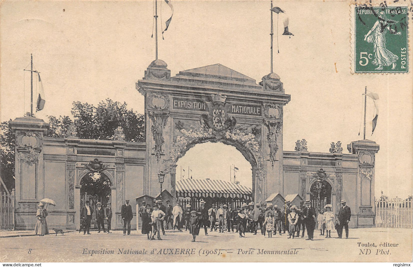 89-AUXERRE-EXPOSITION NATIONALE 1908-N°516-B/0347 - Auxerre