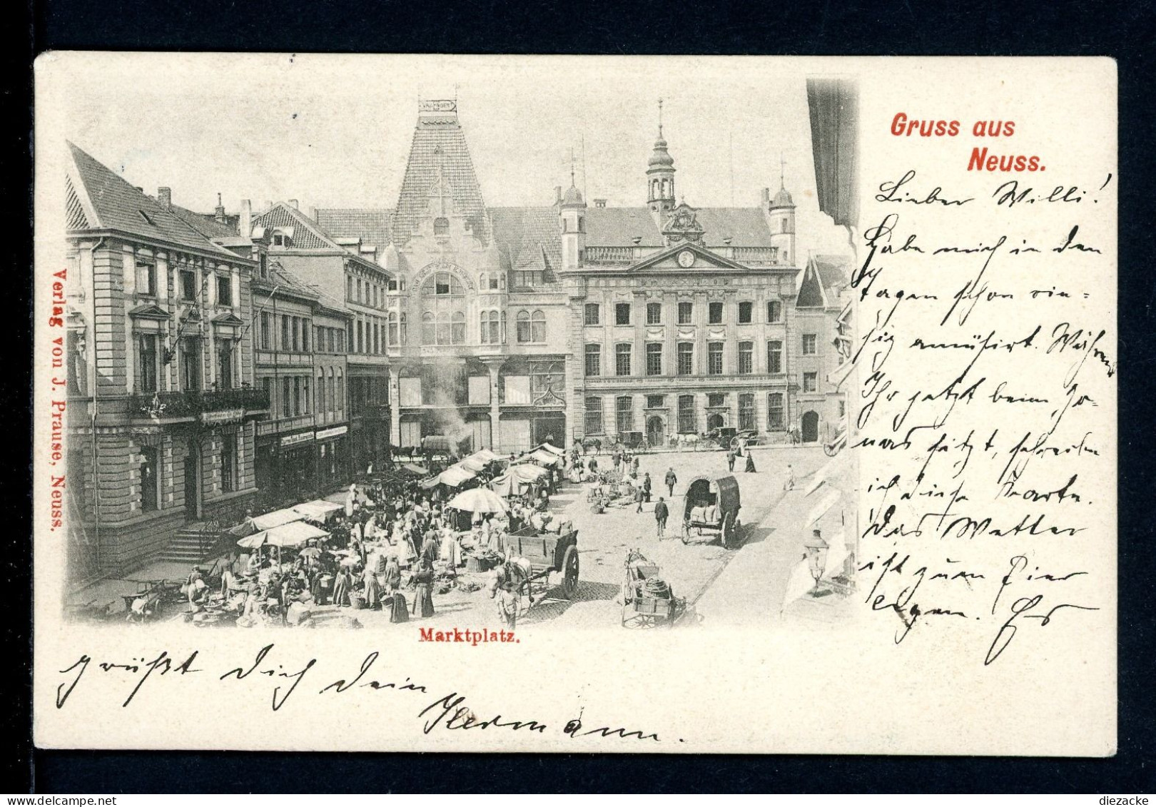 AK Neuss 1901 Markttag Vor Rathaus (PK0086 - Sonstige & Ohne Zuordnung