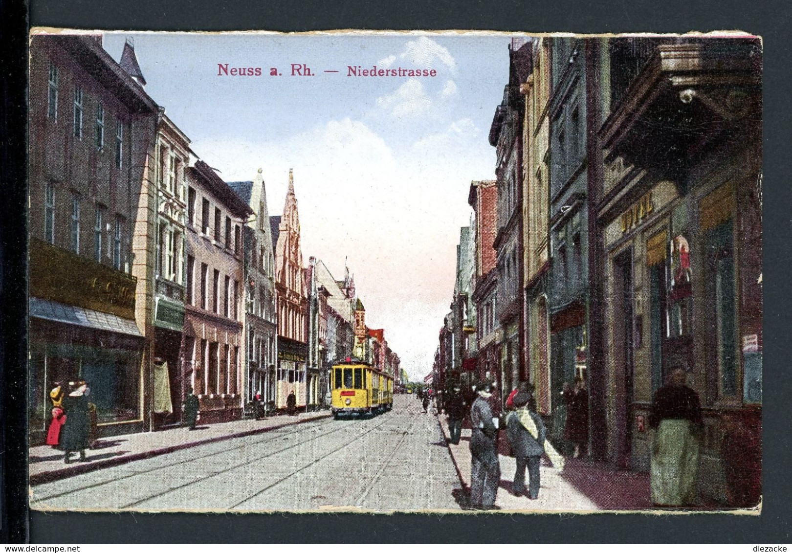 AK Neuss Um 1920 Niederstraße, Coloriert (PK0088 - Other & Unclassified