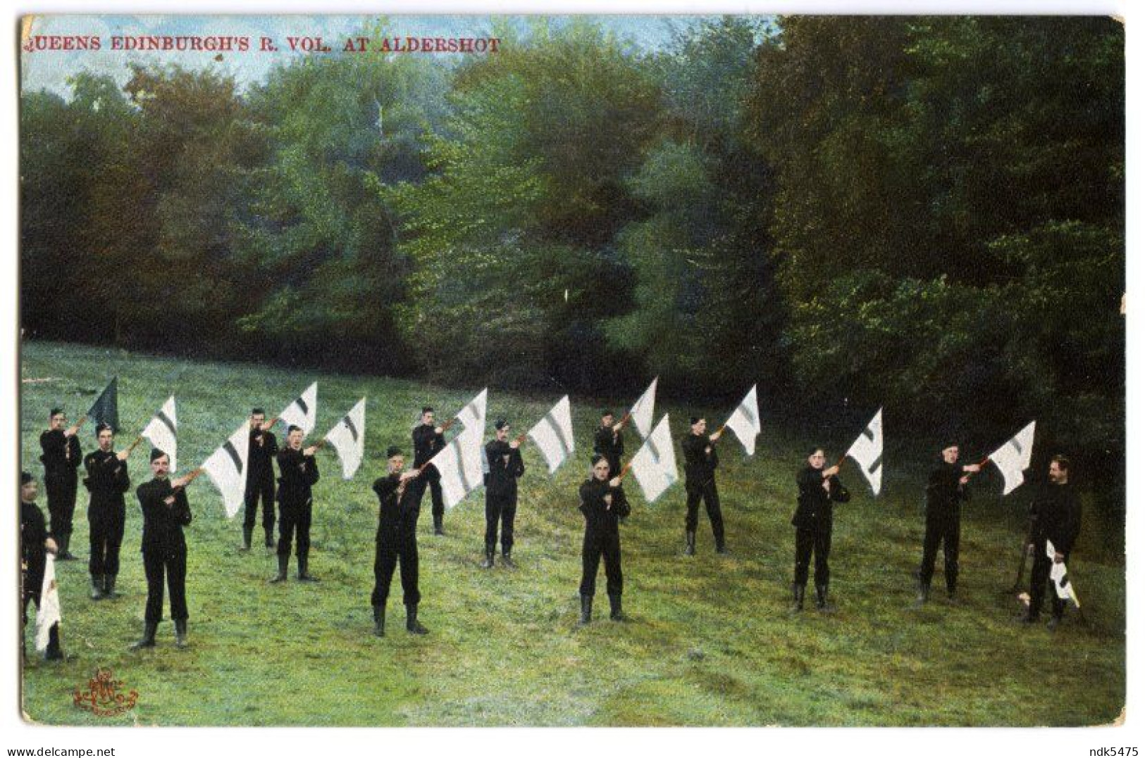 ALDERSHOT : QUEEN'S EDINBURGH RIFLES VOLUNTEERS - FLAGS / GREAT SHEFFORD CDS / MAIDENHEAD, RAY PARK DAIRY (SHEPPARD) - Sonstige & Ohne Zuordnung