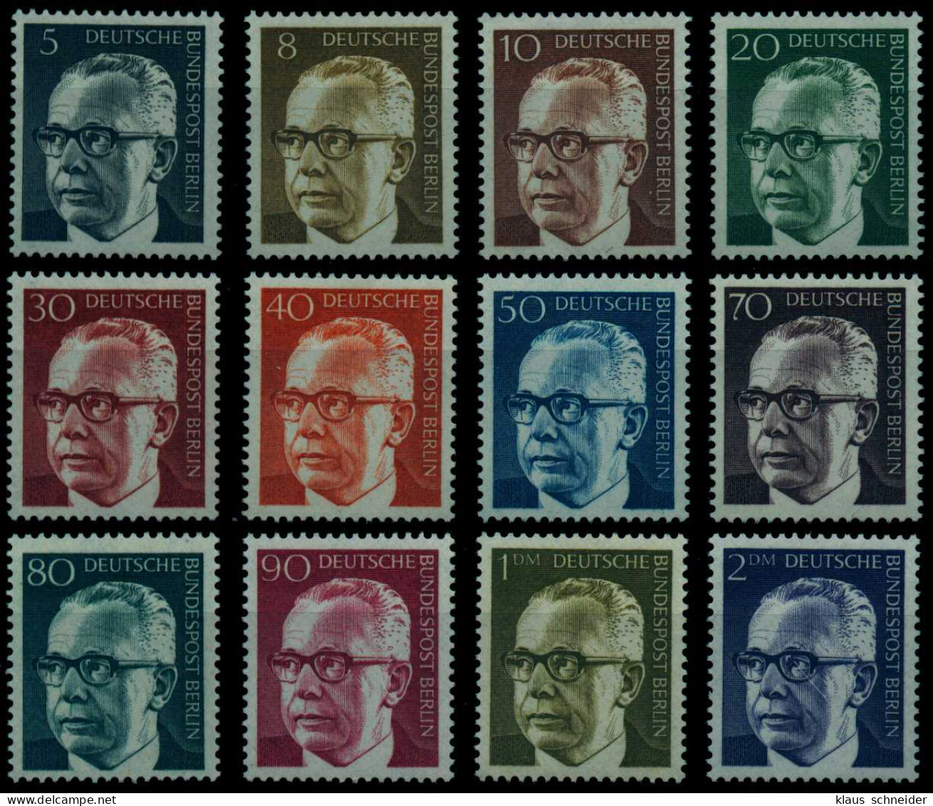 BERLIN DS HEINEM Nr 359-370 Postfrisch X14BFC2 - Unused Stamps