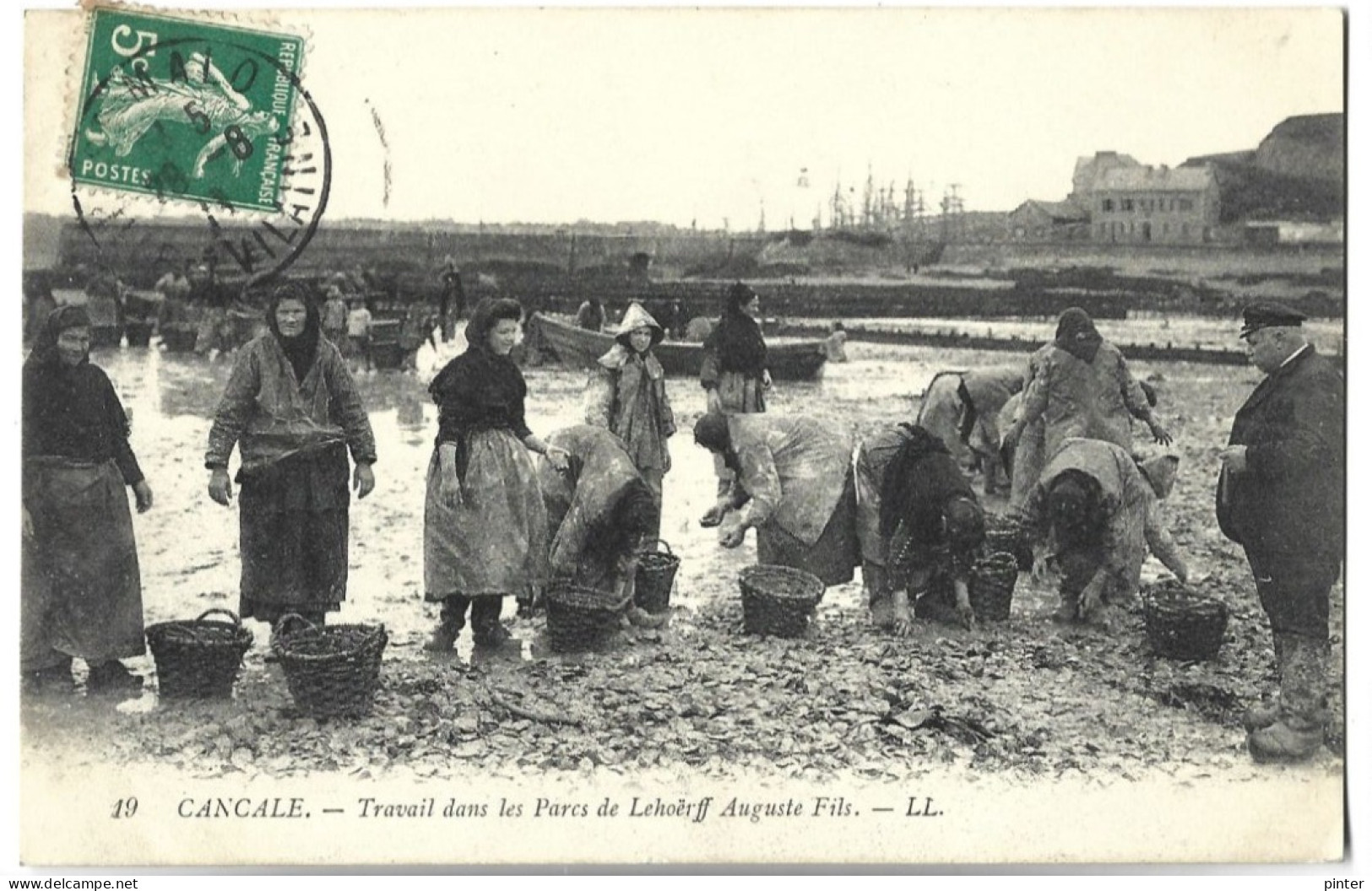 CANCALE - Travail Dans Les Parcs De Lehoërff Auguste Fils - Cancale