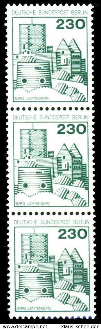 BERLIN DS BURGEN U. SCHLÖSSER Nr 590R Postfrisch 3ER ST X213386 - Unused Stamps