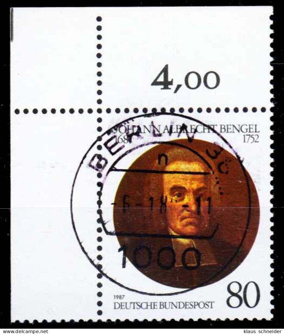 BRD 1987 Nr 1324 Zentrisch Gestempelt ECKE-OLI X2CFD4A - Used Stamps