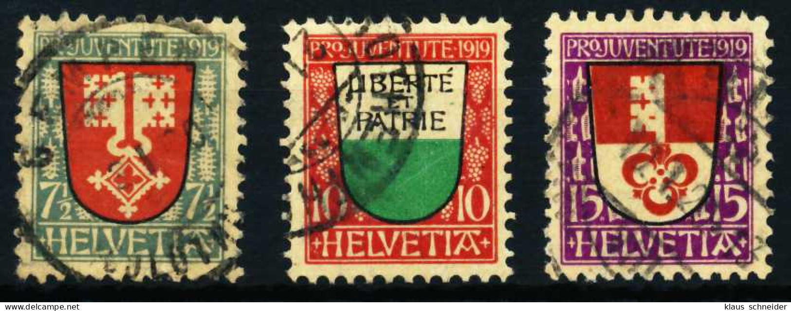 SCHWEIZ PRO JUVENTUTE Nr 149-151 Gestempelt X4C6482 - Used Stamps
