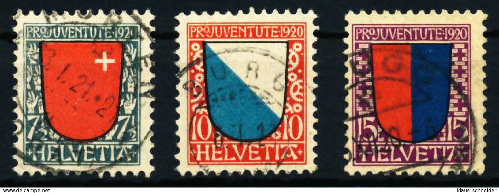 SCHWEIZ PRO JUVENTUTE Nr 153-155 Gestempelt X4C648E - Used Stamps