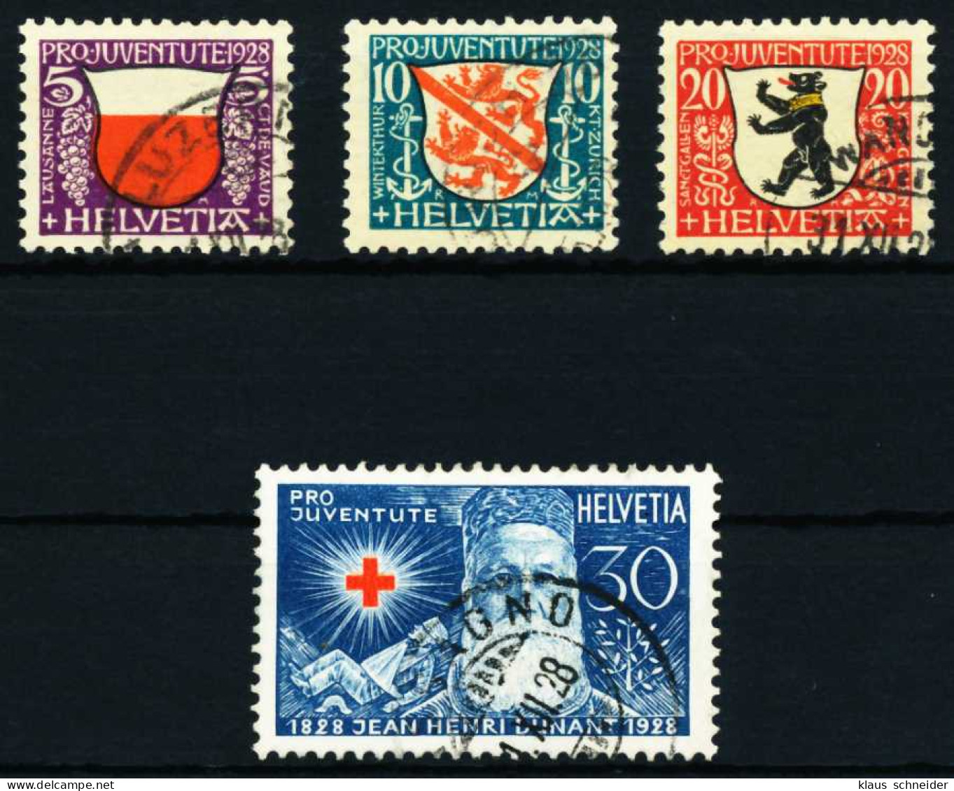 SCHWEIZ PRO JUVENTUTE Nr 229-232 Gestempelt X4C971A - Used Stamps