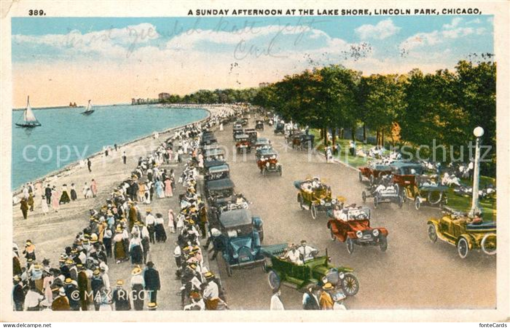 13310898 Chicago_Illinois A Sunday Afternoon At The Lake Shore Lincoln Park  - Andere & Zonder Classificatie