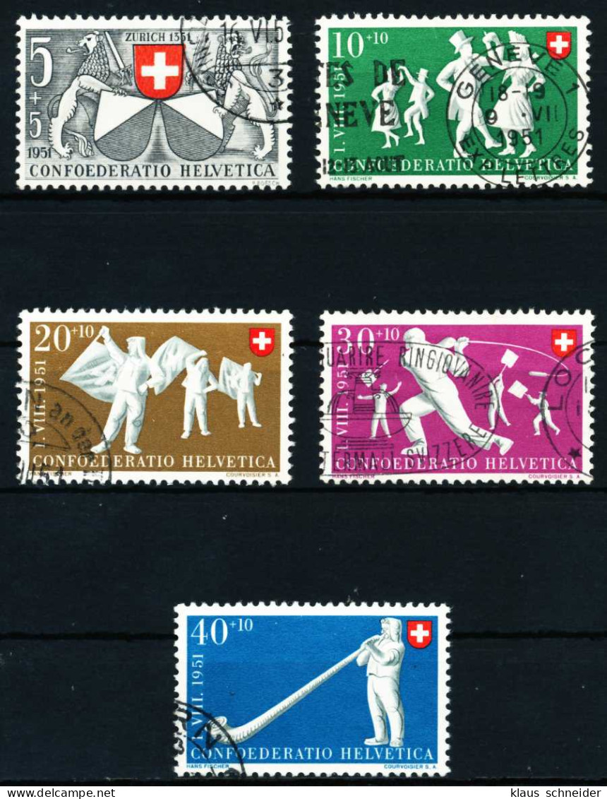 SCHWEIZ PRO PATRIA Nr 555-559 Gestempelt X4C9A1E - Used Stamps