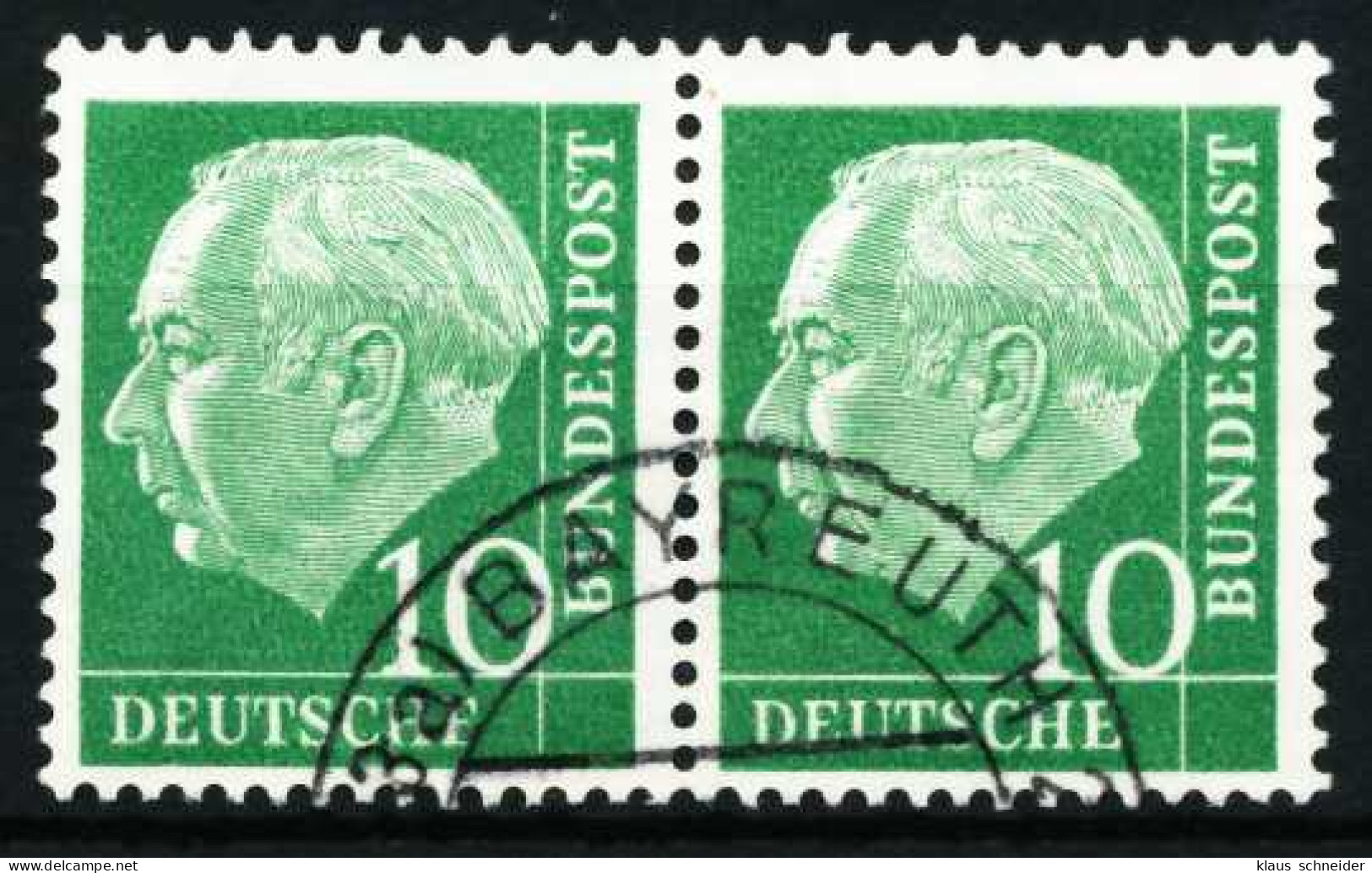 BRD BUND DS HEUSS 1 Nr 183x Gestempelt WAAGR PAAR X57A766 - Used Stamps
