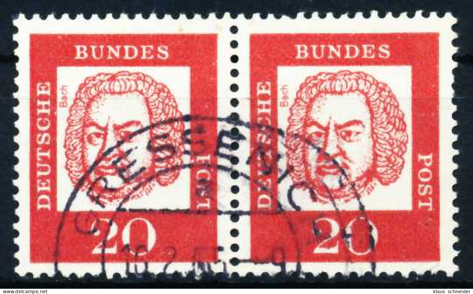 BRD DS BED. DEUT. Nr 352y Gestempelt WAAGR PAAR X580BEE - Used Stamps