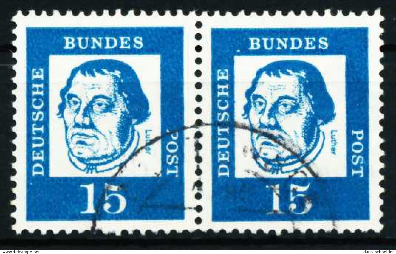 BRD DS BED. DEUT. Nr 351y Gestempelt WAAGR PAAR X580BFE - Used Stamps