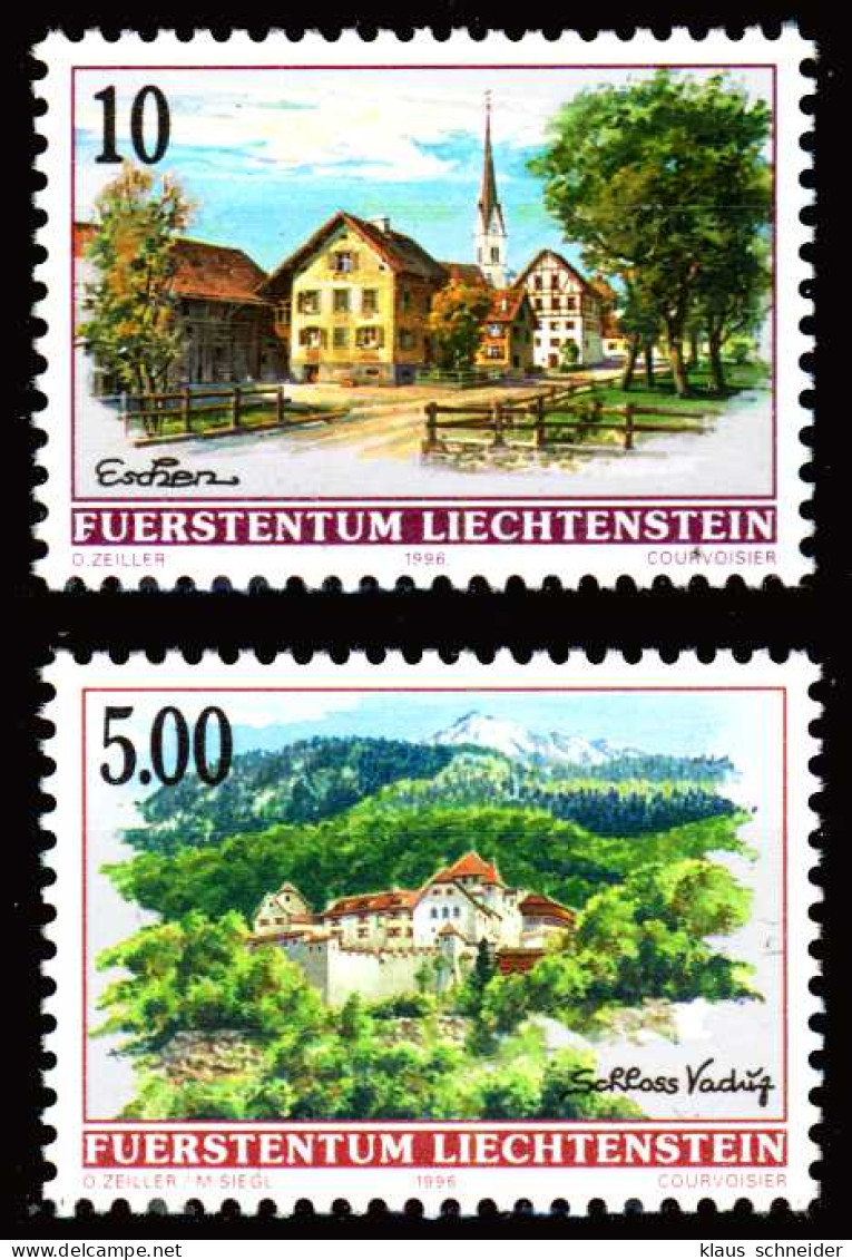 LIECHTENSTEIN 1996 Nr 1126-1127 Postfrisch SA18B66 - Unused Stamps