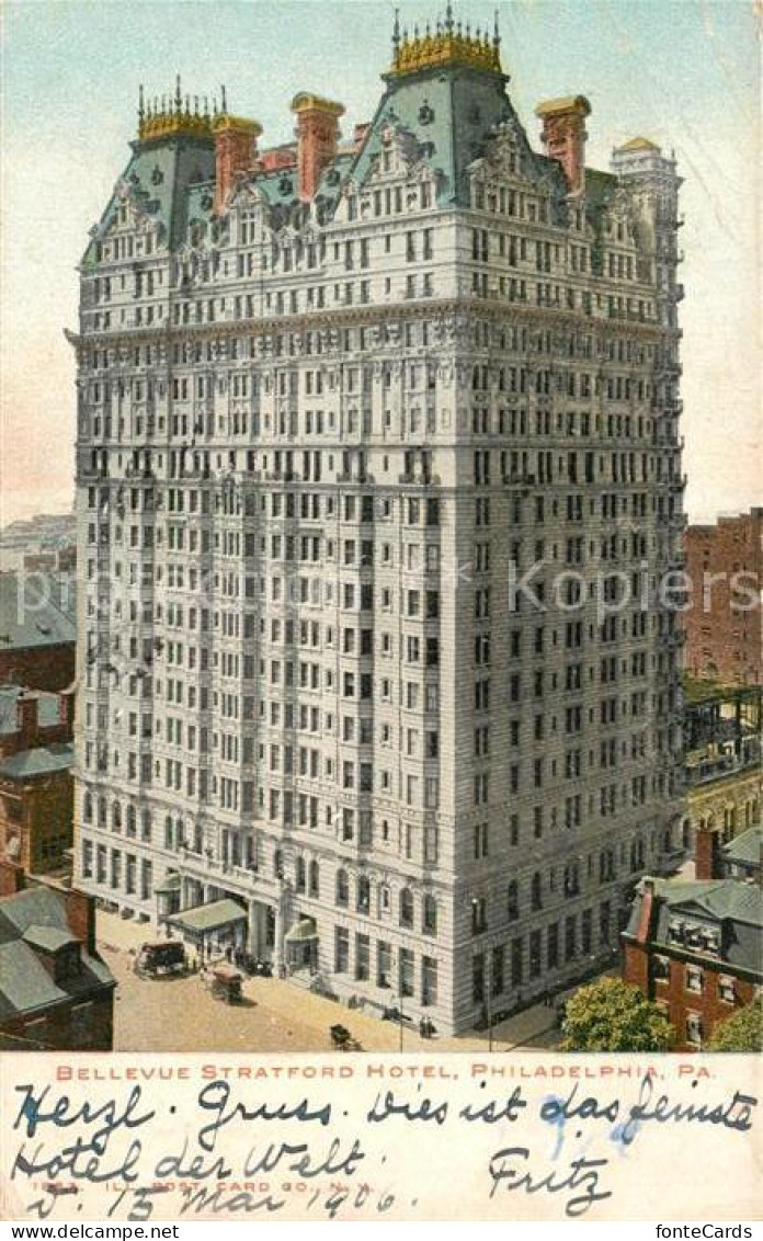 13310581 Philadelphia Pennsylvania Bellevue Stratford Hotel Philadelphia Pennsyl - Andere & Zonder Classificatie