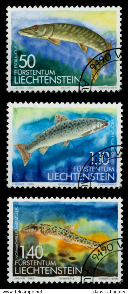 LIECHTENSTEIN 1989 Nr 964-966 Gestempelt SB49D8E - Gebruikt