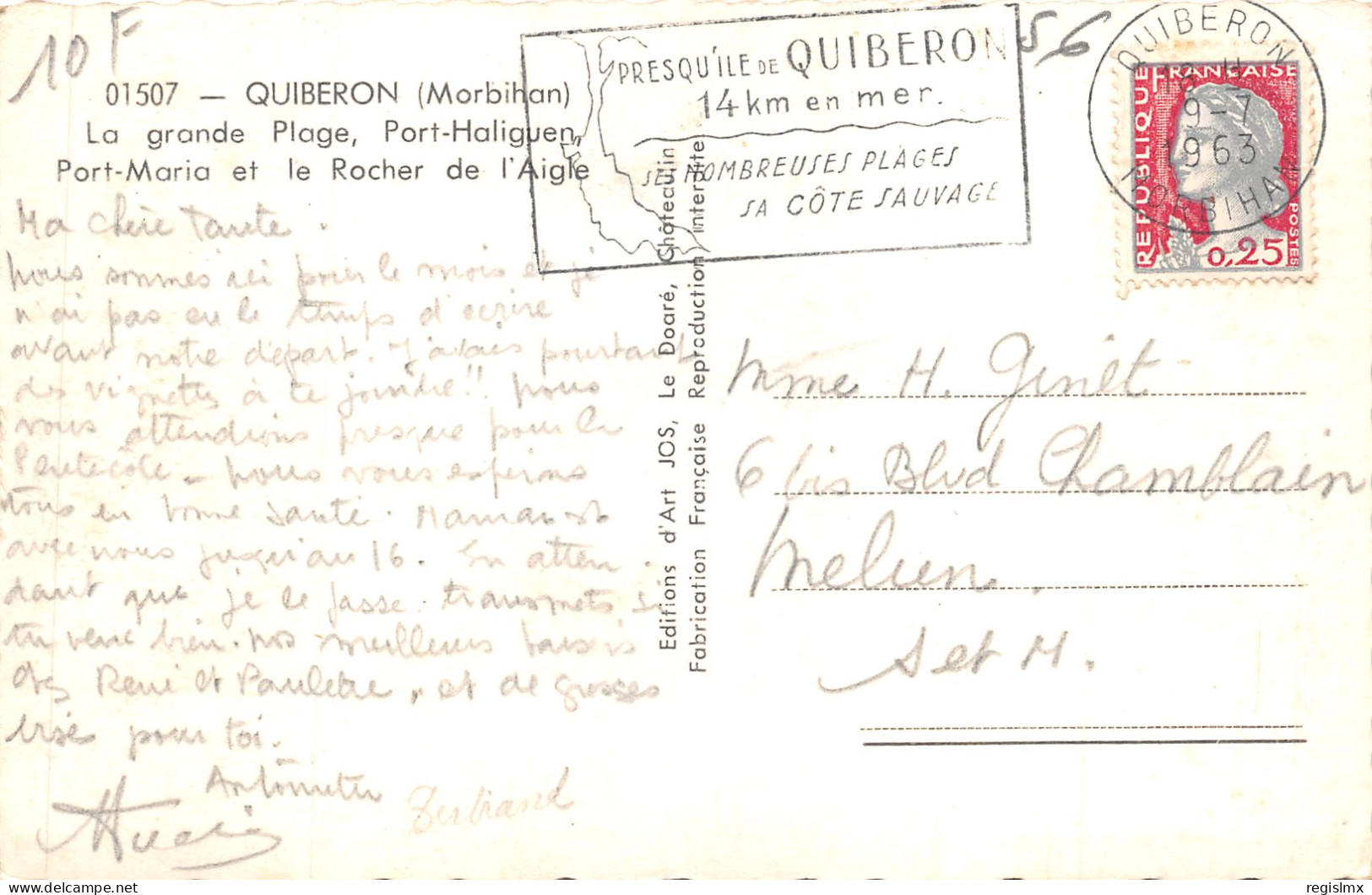 56-QUIBERON-N°519-H/0007 - Quiberon