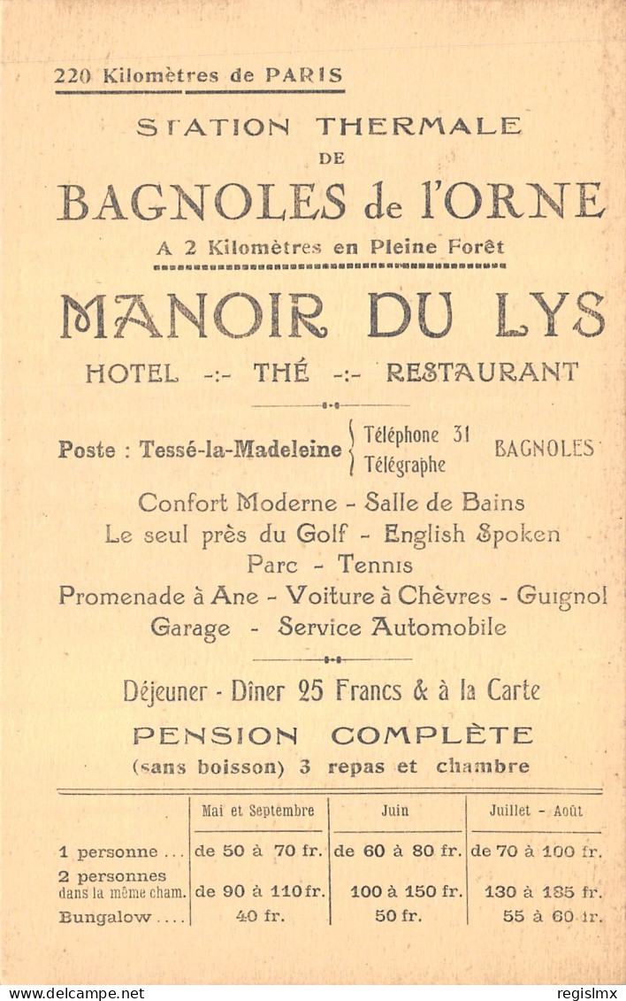 61-BAGNOLES DE L ORNE-N°520-C/0397 - Bagnoles De L'Orne