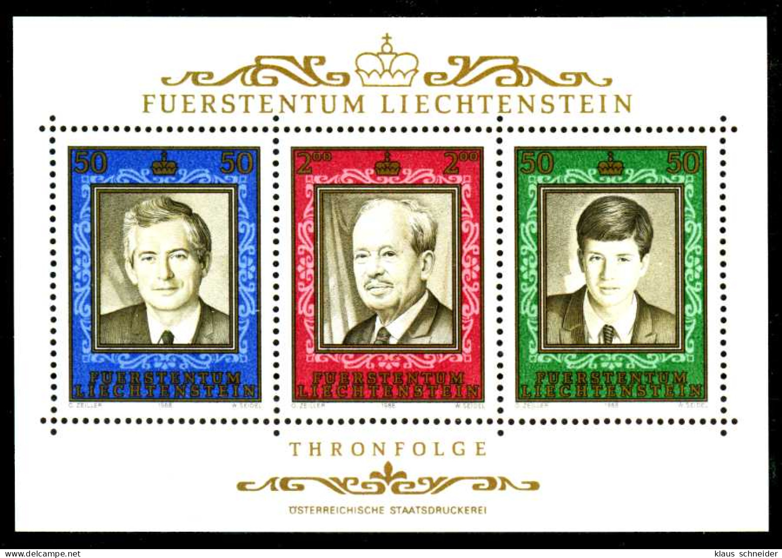 LIECHTENSTEIN 1988 Block 13 Postfrisch SBDB5B2 - Bloques & Hojas