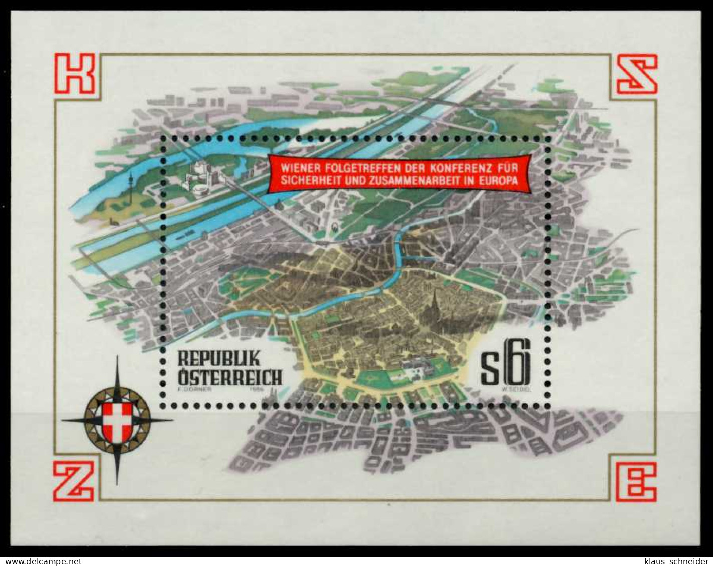 ÖSTERREICH Block 8 Postfrisch S597FE6 - Blocs & Hojas