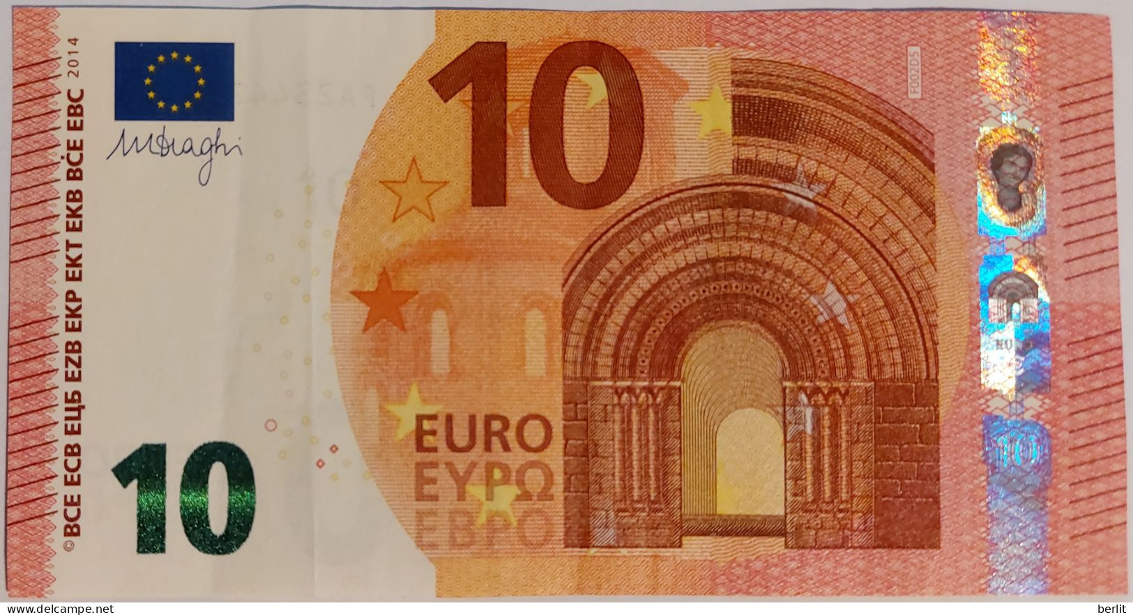 10 EURO 2014 DRAGHI F002D5 - 10 Euro