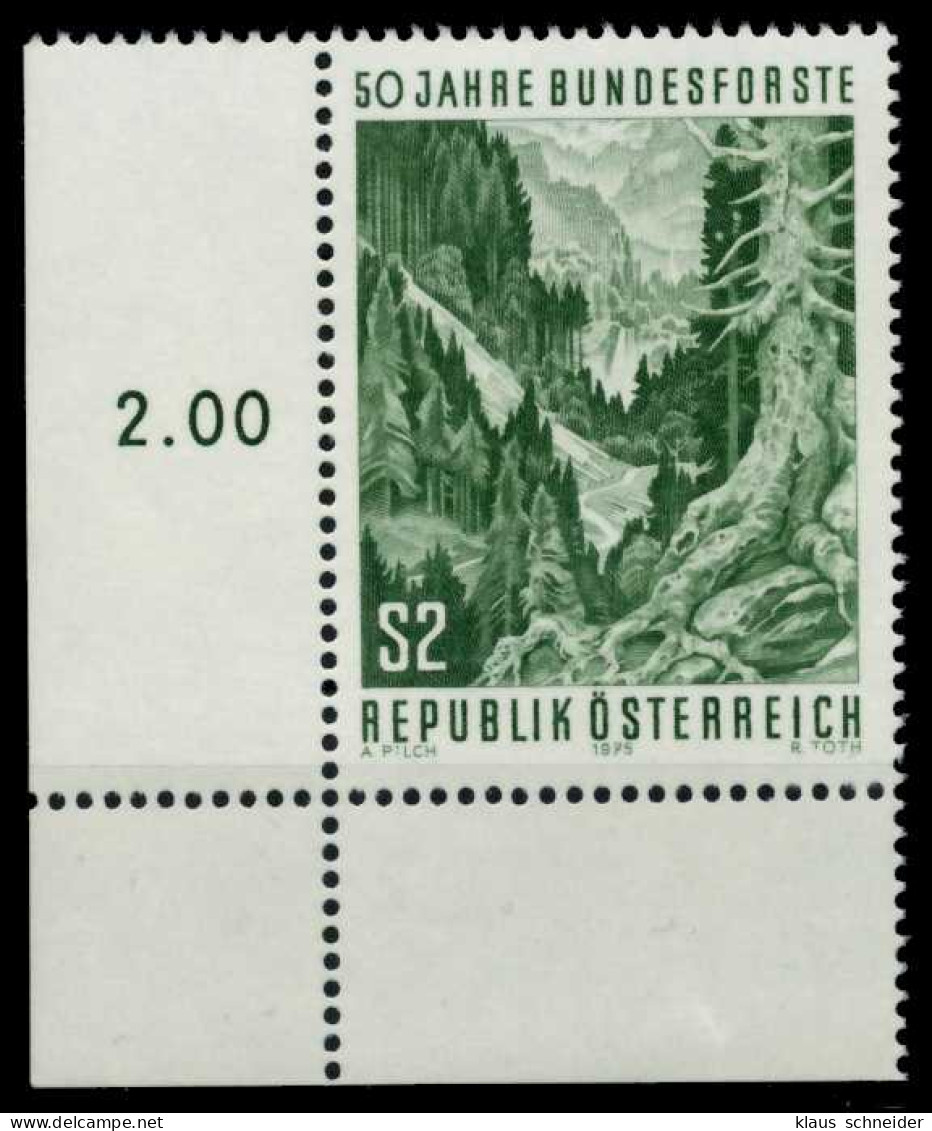 ÖSTERREICH 1976 Nr 1512 Postfrisch ECKE-ULI X80963A - Unused Stamps