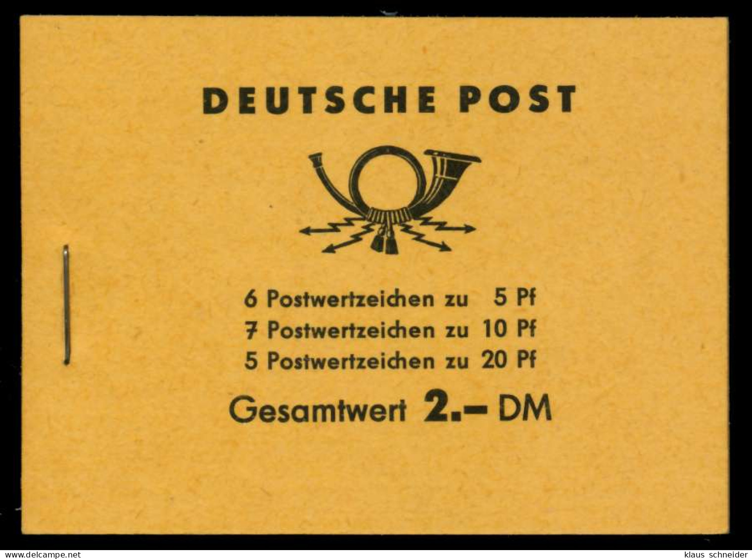 DDR MARKENHEFTCHEN Nr MH3b1 Postfrisch MH X8D7AAE - Carnets