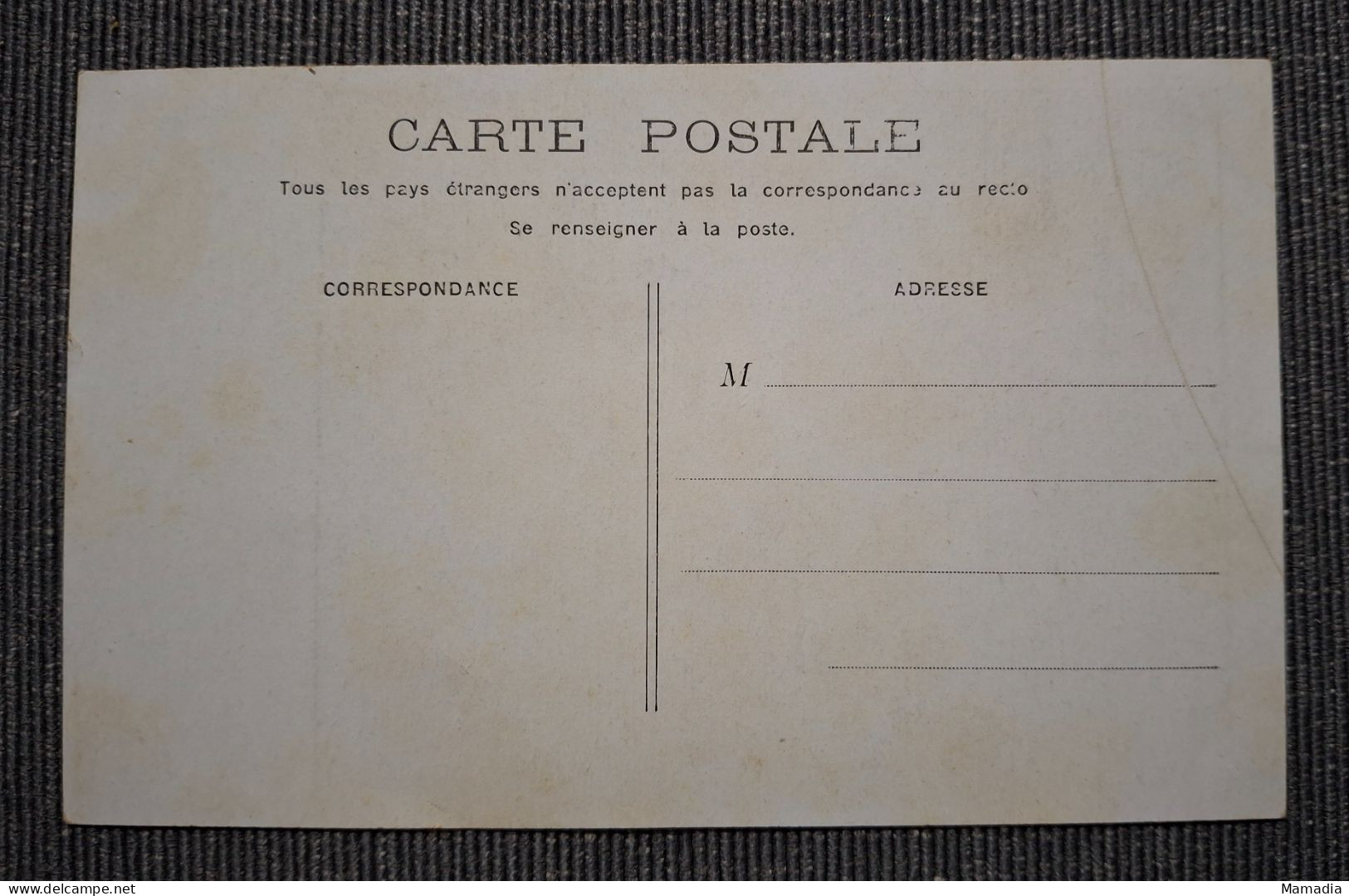 CARTE POSTALE ANCIENNE CYCLE VELO SERIE "MADEMOISELLE ECOUTEZ-MOI DONC" N°2 / 6 - Coppie