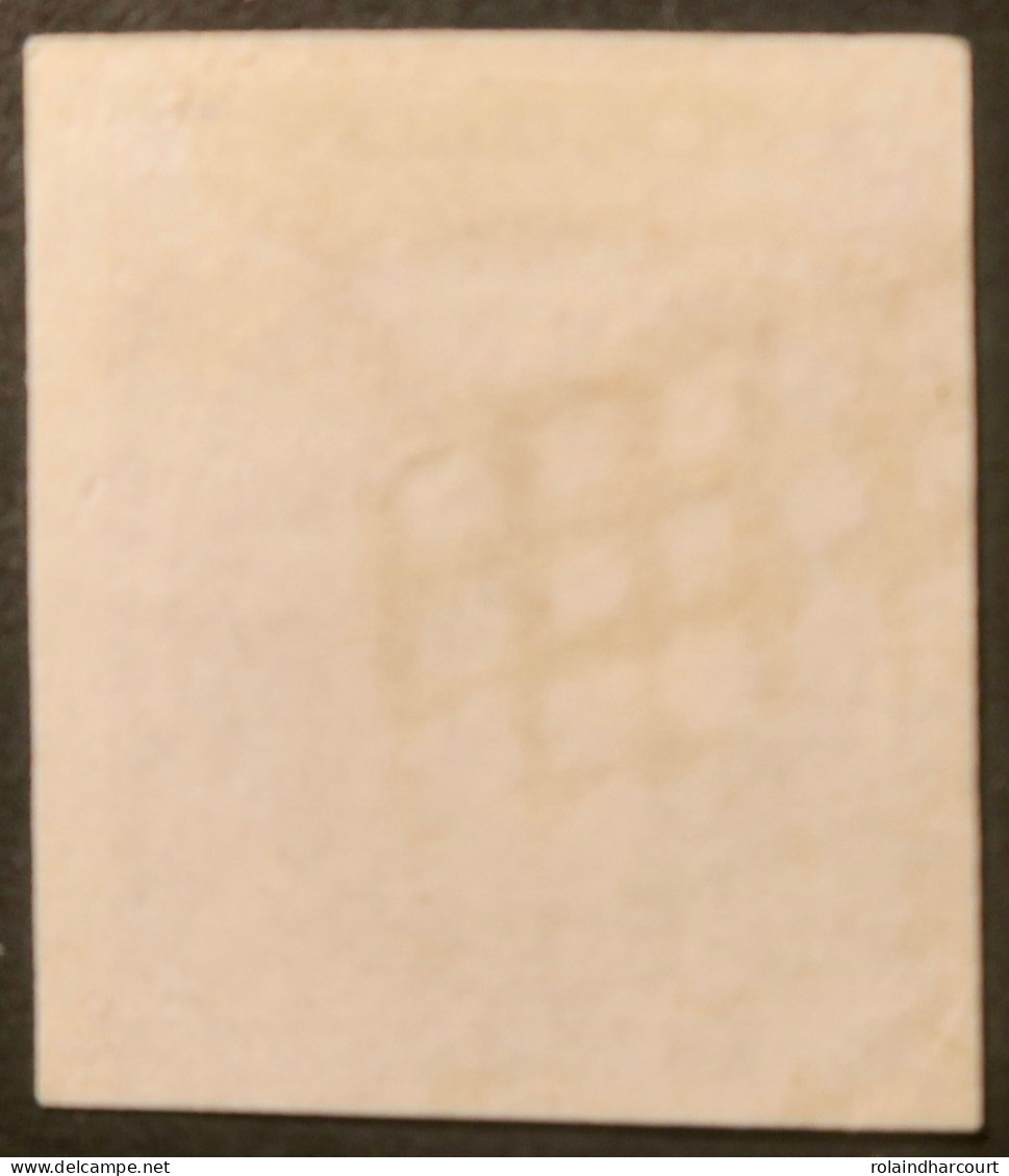 X1117 - FRANCE - CERES N°3 Avec Petit Bord De Feuille - GRILLE NOIRE - 1849-1850 Cérès