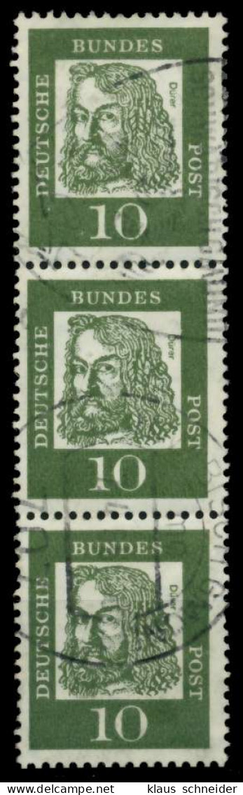 BRD DS BED. DEUTSCHE Nr 350yR Gestempelt 3ER STR X6F9672 - Used Stamps