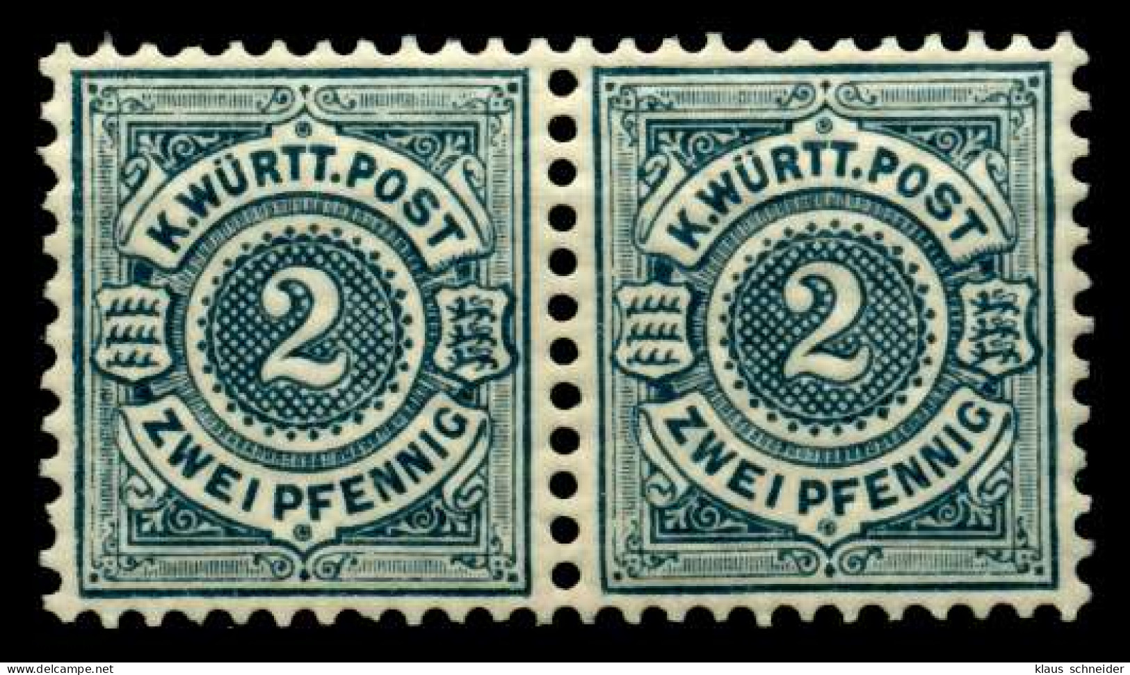 WÜRTTEMBERG AUSGABE VON 1875 1900 Nr 60 Postfrisch WAAG X71128E - Neufs