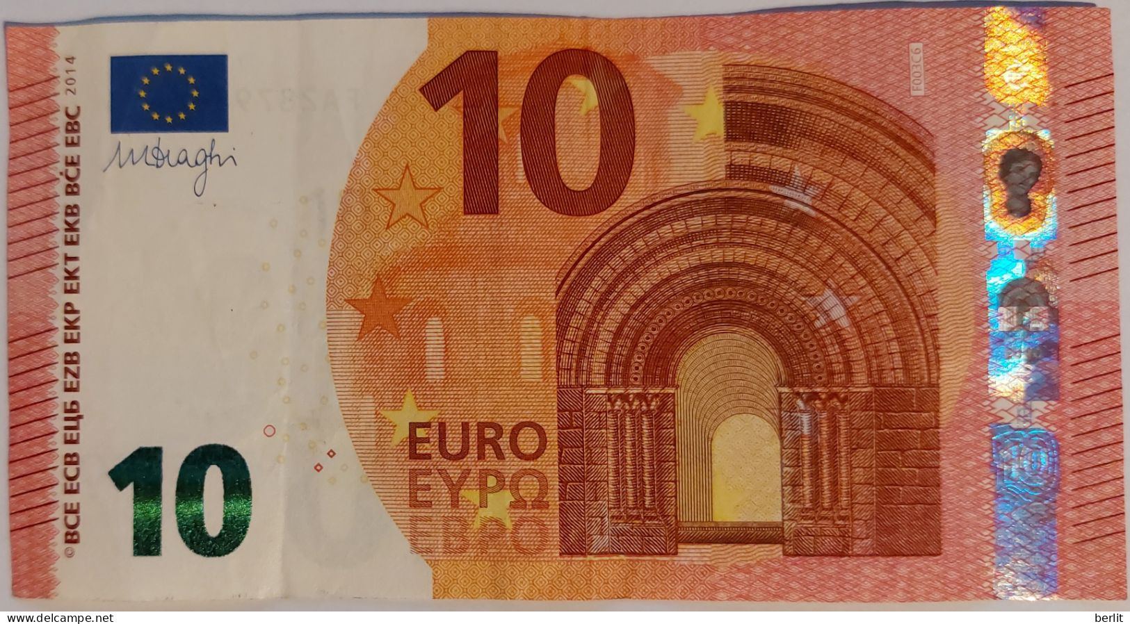 10 EURO 2014 DRAGHI F003C6 - 10 Euro