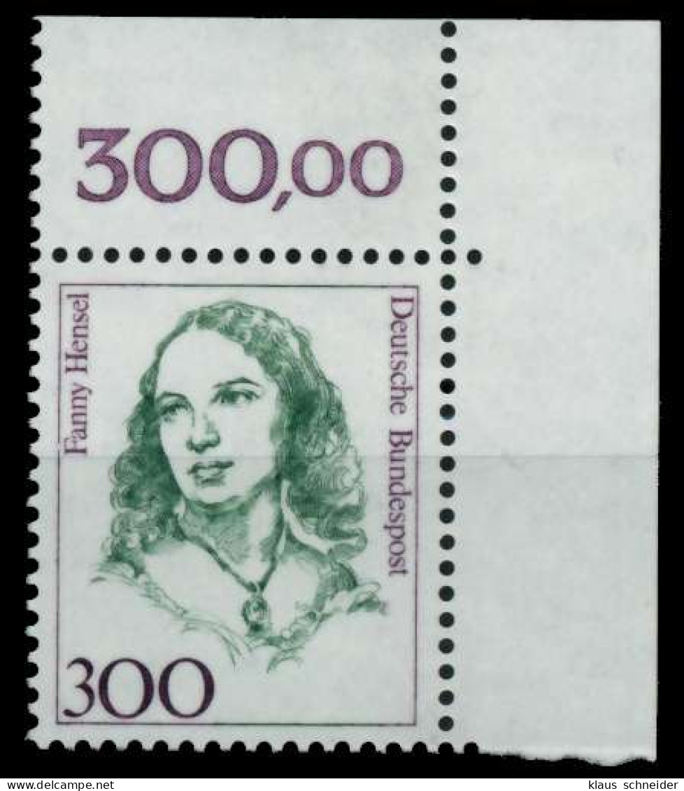 BRD DS FRAUEN Nr 1433 Postfrisch ECKE-ORE X7304A6 - Unused Stamps