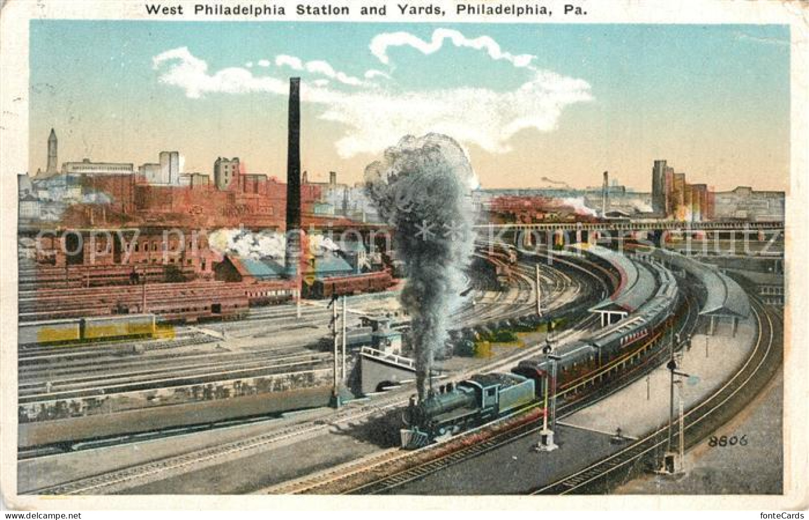 13308563 Philadelphia Pennsylvania West Philadelphia Station And Yards Philadelp - Altri & Non Classificati