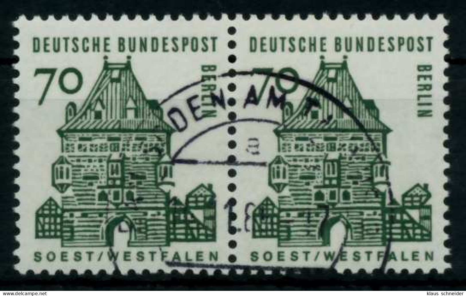 BERLIN DS D-BAUW. 1 Nr 248 Gestempelt WAAGR PAAR X74B9A2 - Used Stamps