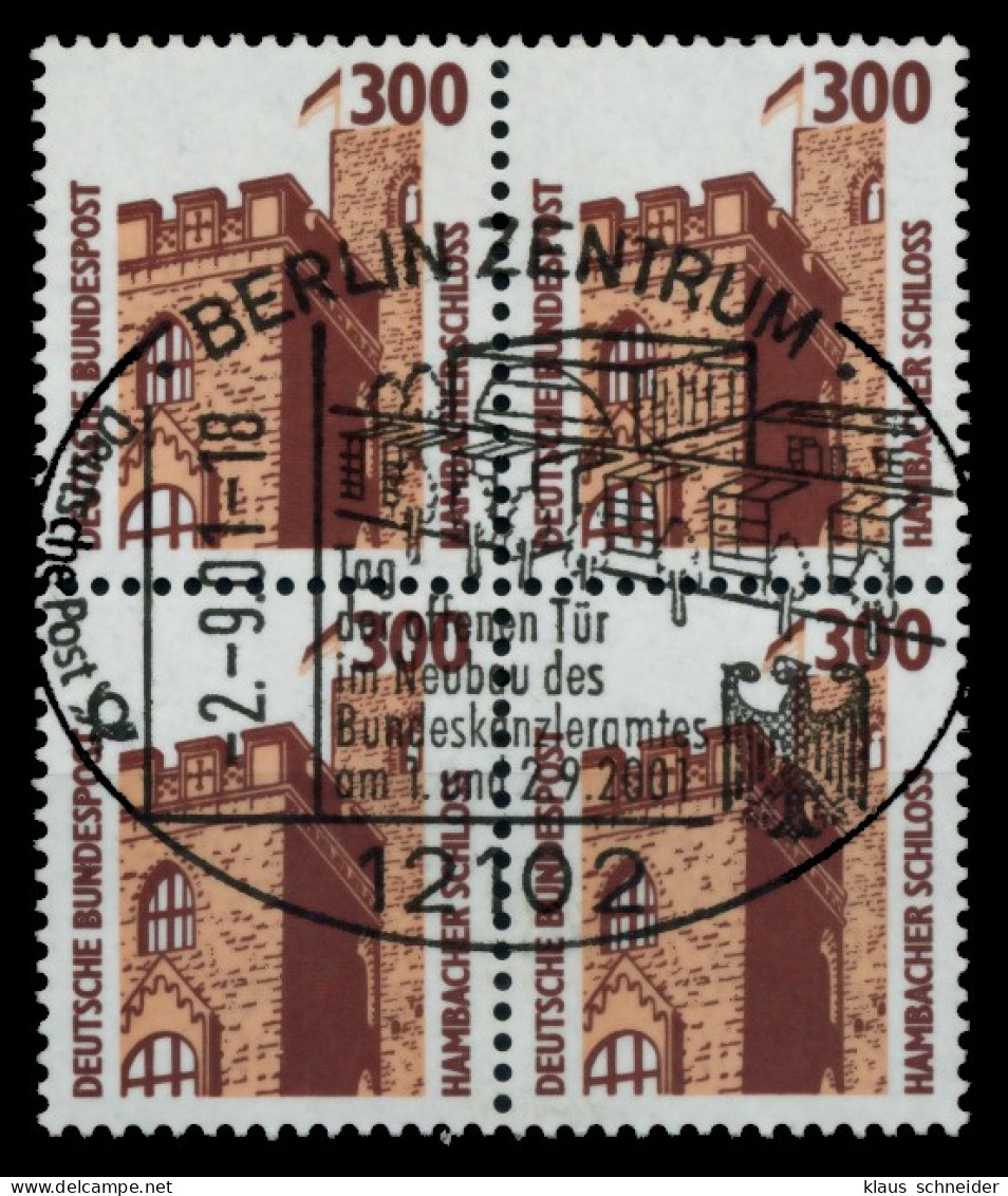 BRD DS SEHENSW Nr 1348u Zentrisch Gestempelt VIERERBLOCK X7525C6 - Used Stamps