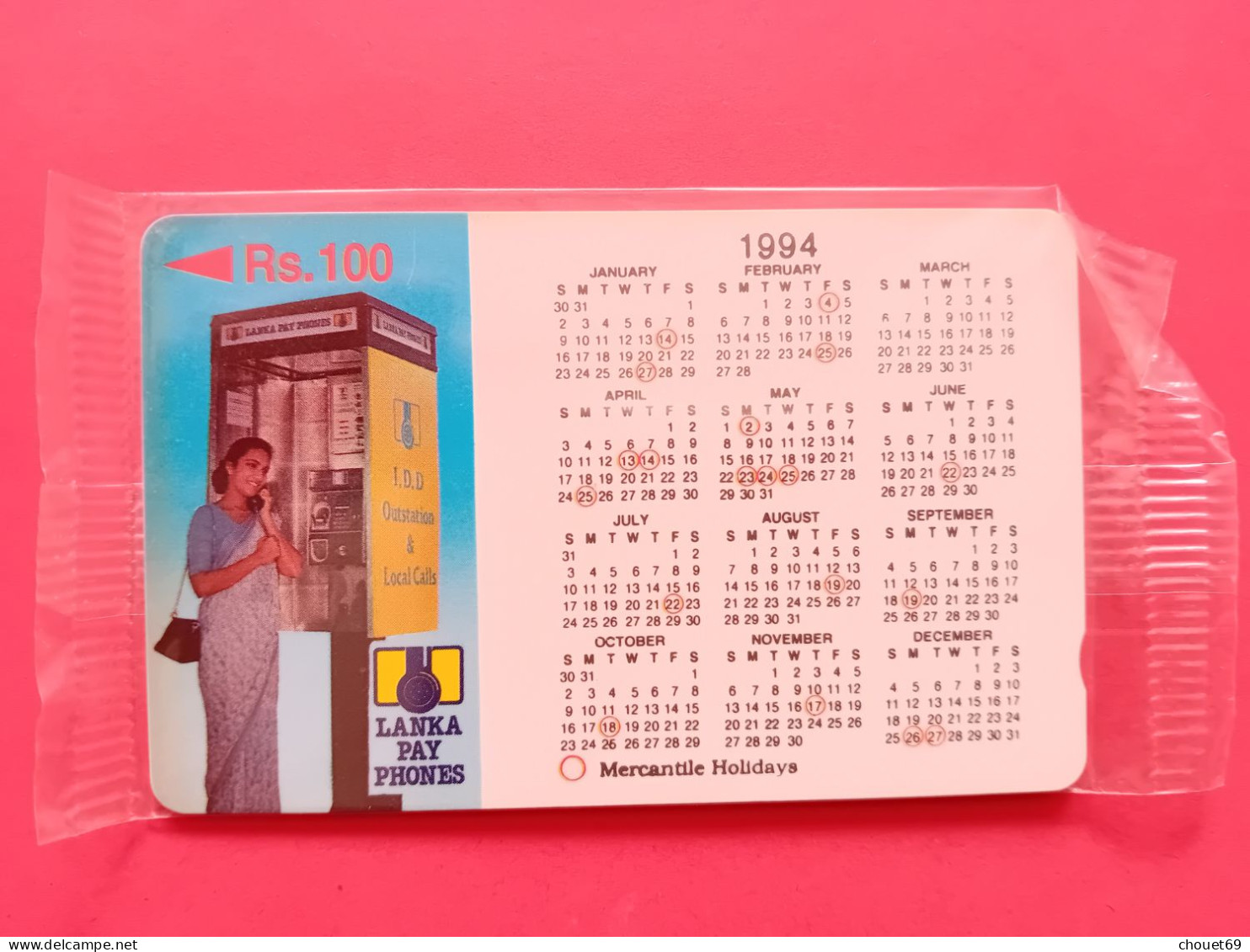 SRI LANKA GPT Rs 100 PUBLIC PHONE 1994 6SRLA MINT NEUVE (TS0320 - Sri Lanka (Ceylon)