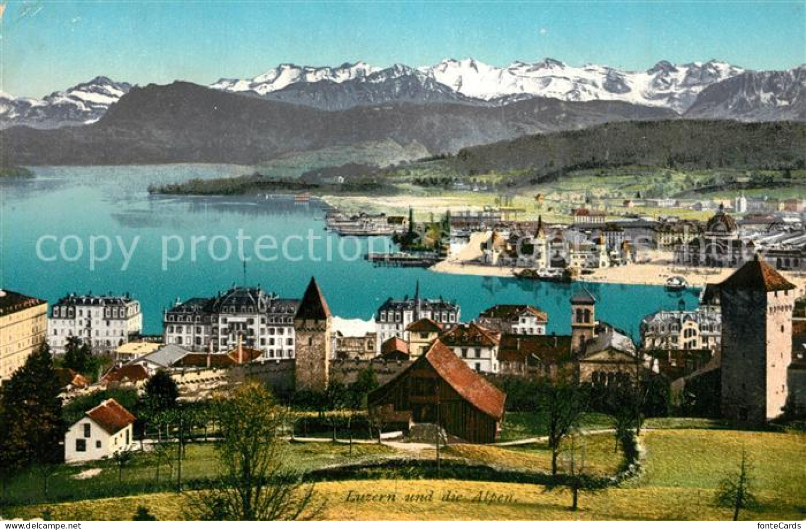 13308383 Luzern LU Panorama Vierwaldstaettersee Alpen Luzern LU - Autres & Non Classés