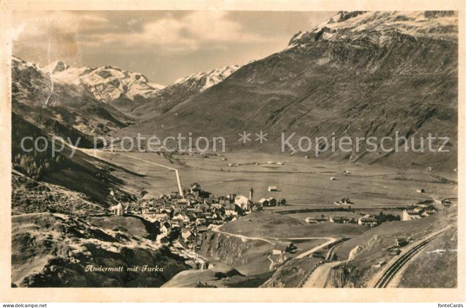 13308381 Andermatt Panorama Blick Auf Furka Alpen Andermatt - Sonstige & Ohne Zuordnung