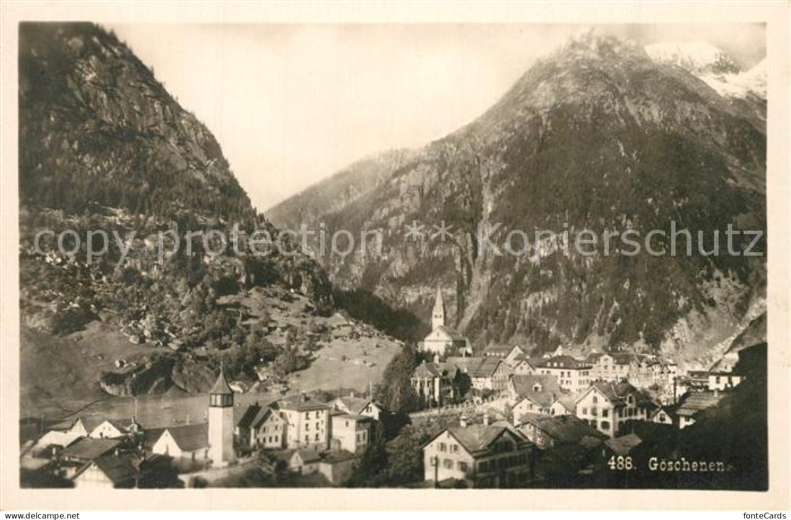 13308362 Goeschenen Gesamtansicht Mit Alpenpanorama Goeschenen - Sonstige & Ohne Zuordnung