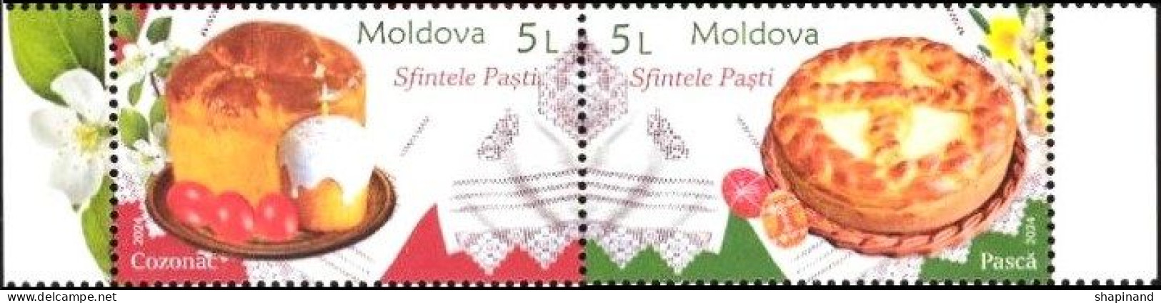 Moldova 2024  "Holy Easter" 2v Zd Quality:100% - Moldova