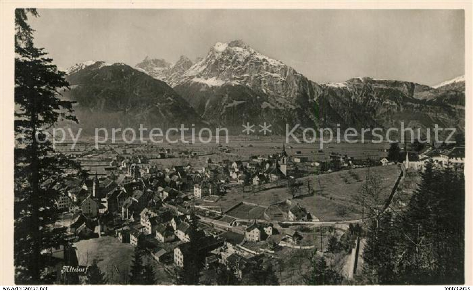 13308323 Altdorf UR Gesamtansicht Mit Alpenpanorama Altdorf UR - Sonstige & Ohne Zuordnung