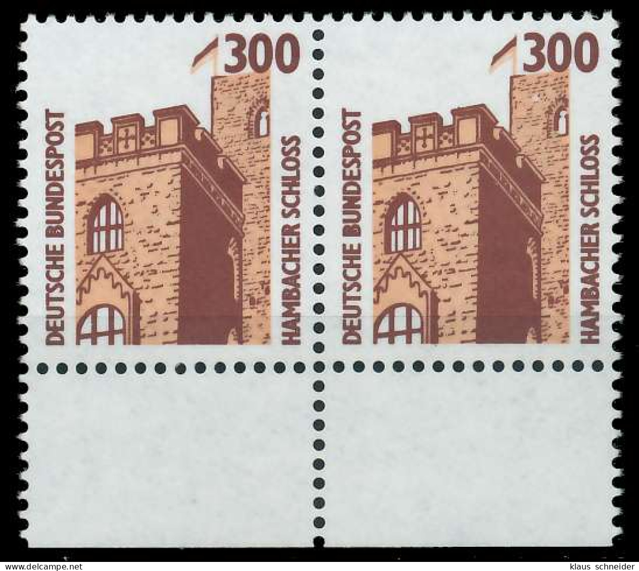 BRD DS SEHENSW Nr 1348u Postfrisch WAAGR PAAR URA X7D0232 - Unused Stamps