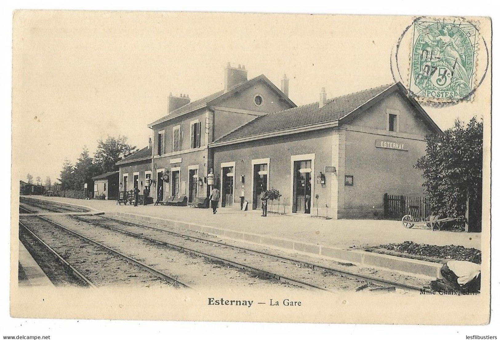 CPA 51 ESTERNAY La Gare - Esternay