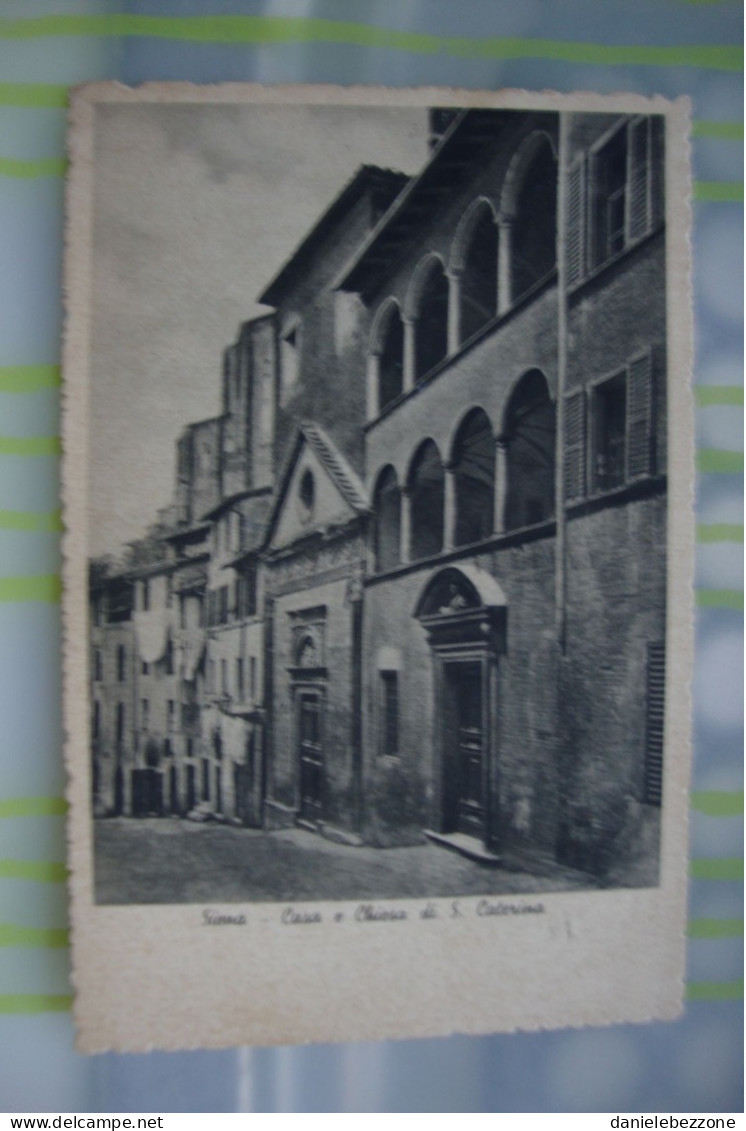 Siena Casa E Chiesa Di Santa Caterina - Viaggiata 1941 - Siena