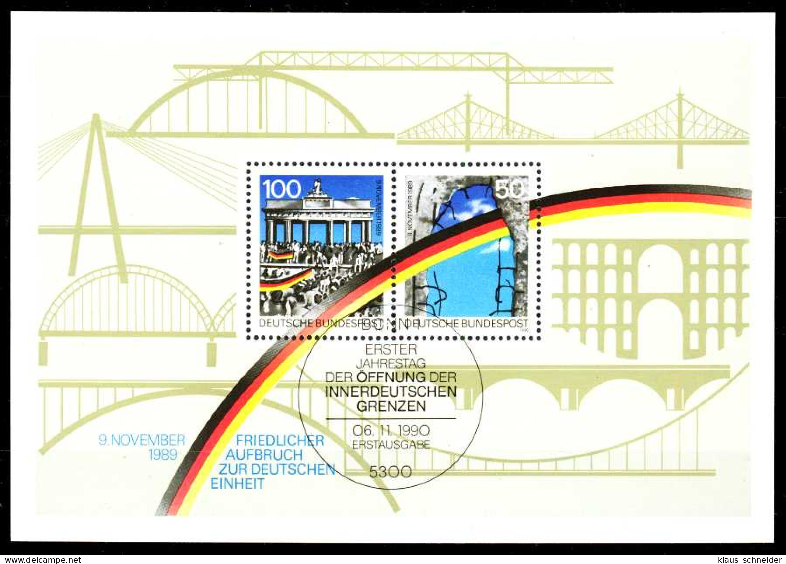 BRD BUND BLOCK KLEINBOGEN 1990 1994 Block 22-ES S53D1B2 - Altri & Non Classificati