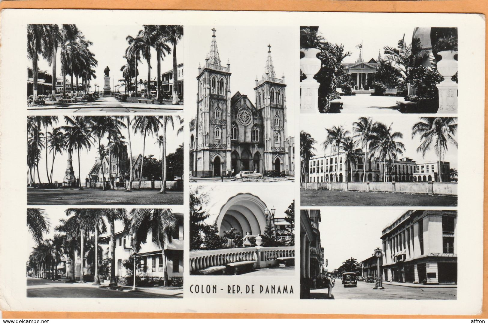 Colon Panama Old Real Photo Postcard - Panama